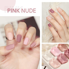 GAOY Pink Nude Gel Nail Polish Set UV curing shot demonstrates quick 60-second hardening