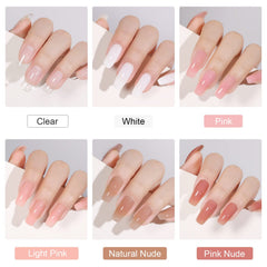 GAOY Poly Gel Set long-lasting up to four weeks with proper prep and base coat.