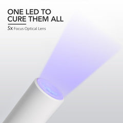 GAOY portable rechargeable nail lamp with long battery supports extended polishing sessions.