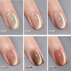 GAOY silver gel nail polish colors offer durable shimmer up to four weeks.