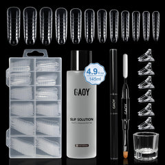 GAOY Slip Solution Kit hero pour facilitates smooth poly gel application