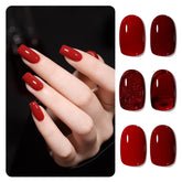 GAOY Viva Chili gel bottle close-up shows rich color payoff for chic nails