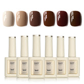 GAOY winter coffee brown gel polish bottle for salon-quality color at home