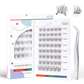 GAQQI self-adhesive lash clusters wispy 10-16mm for a natural, effortless look