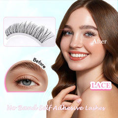 GAQQI stemless lash clusters quick-application for beginners
