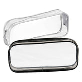 GAQWOK clear toiletry bag set in black and white keeps essentials visible and organized.