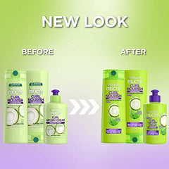Garnier Fructis Air Dry Butter Cream dab shows curl-defining texture