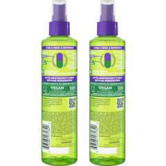 Garnier Fructis Curl Refresher bottle back view highlights vegan formula