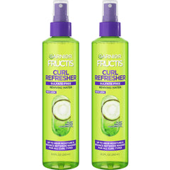 Garnier Fructis Curl Refresher bottle front view delivering 48-hour moisture