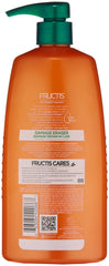 Garnier Fructis Damage Eraser with Amla Oil extract illustration shows nourishment.