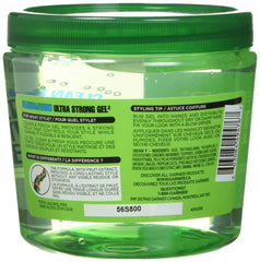 Garnier Fructis application scene shows firm, lasting hold
