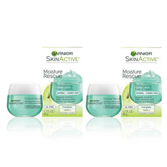 Garnier Moisture Rescue refreshing gel-cream jar offers oil-free hydration for normal/combination skin