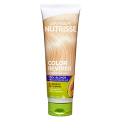 Garnier Nutrisse 5 Minute Nourishing Color Mask pours from the tube for quick color refresh.