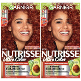 Garnier Nutrisse RC1 copper red bottle preview for vivid, long-lasting color.