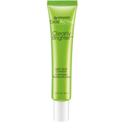 Garnier SkinActive Clearly Brighter bottle shows vitamin C for brighter skin.