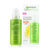 Garnier SkinActive Clearly Brighter SPF 30 bottle for daily sun protection