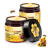 GARPGONA Bee Venom Cream jar closeup highlights silky hydration and smooth texture