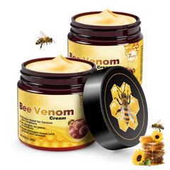 GARPGONA Bee Venom Cream jar closeup highlights silky hydration and smooth texture