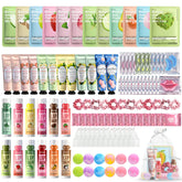 GARPGONA spa kit packaging displays the full 108-piece set for easy hosting.