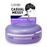 Gatsby Moving Rubber Wild Shake bottle pour shows strong hold for textured short hair.