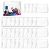 GAWBYET mini clear makeup bag shows transparent design for quick contents check during travel.