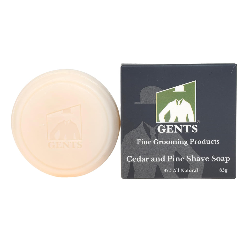 G.B.S GENTS jabón cedro-pino con espuma densa para afeitado suave