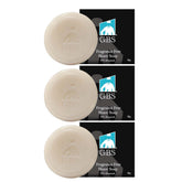G.B.S GENTS shaving soap set packaging close-up highlighting natural formula