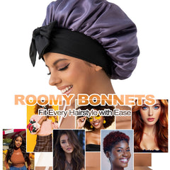 GDTOGRT satin sleep bonnet adjustable tie band ensuring comfortable fit