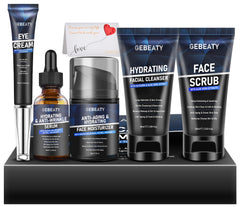 GEBEATY men's skin care kit cleanser bottle for refreshing daily wash.