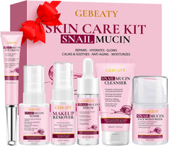 GEBEATY Snail Mucin Kit makeup remover for gentle cleansing and hydration.