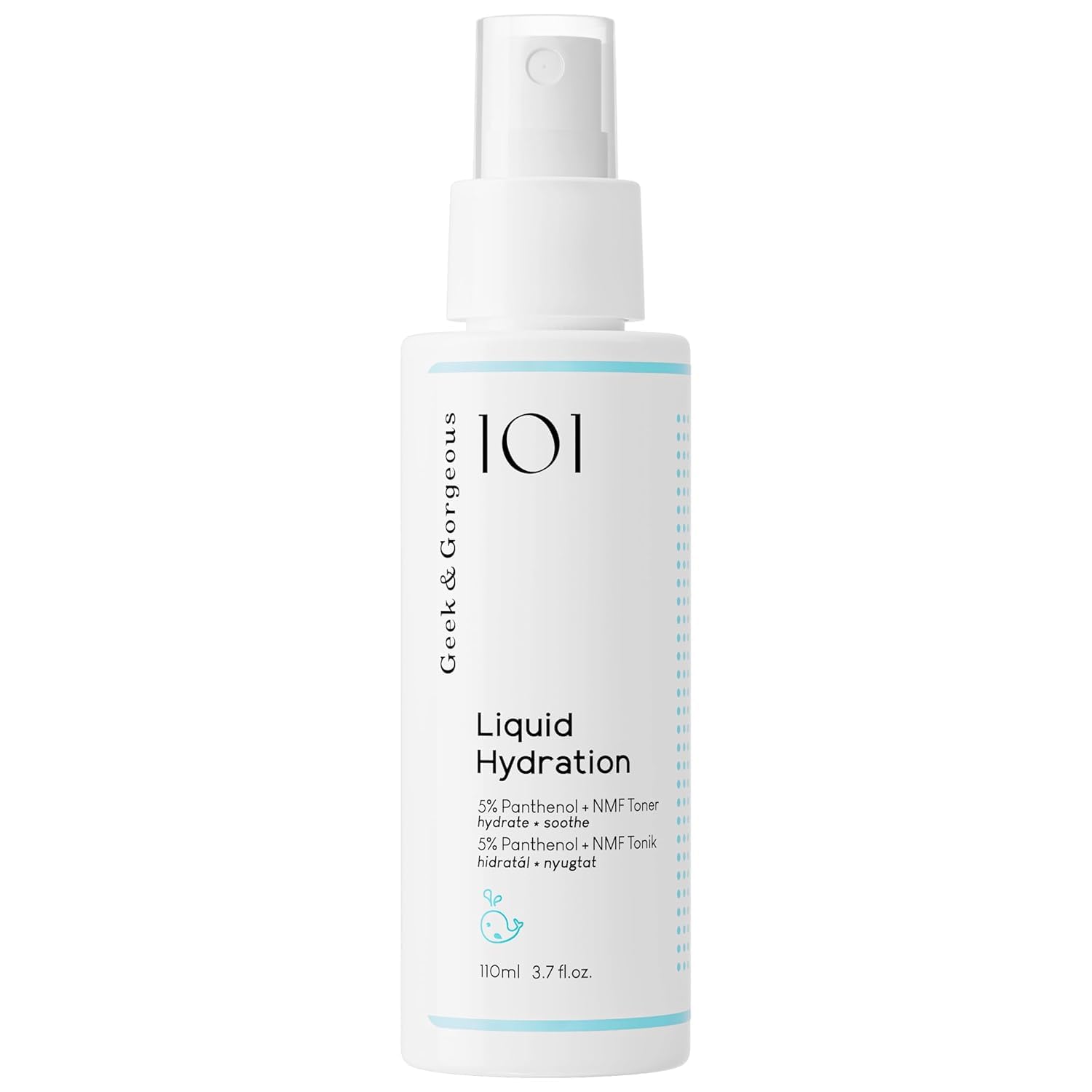 Geek & Gorgeous Liquid Hydration bottle mist for quick, lightweight hydration throughout the day