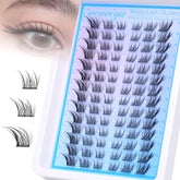 Geeneiya fox-eye lash clusters left-right frame eyes for dramatic elongation.