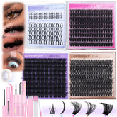 Geeneiya Mega Lashes clusters kit for dramatic DIY volume at home