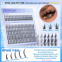 Geeneiya Volume Lashes clusters for full daily fullness