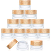 Geiserailie 10pcs glass cosmetic containers ready for travel storage and sample organization