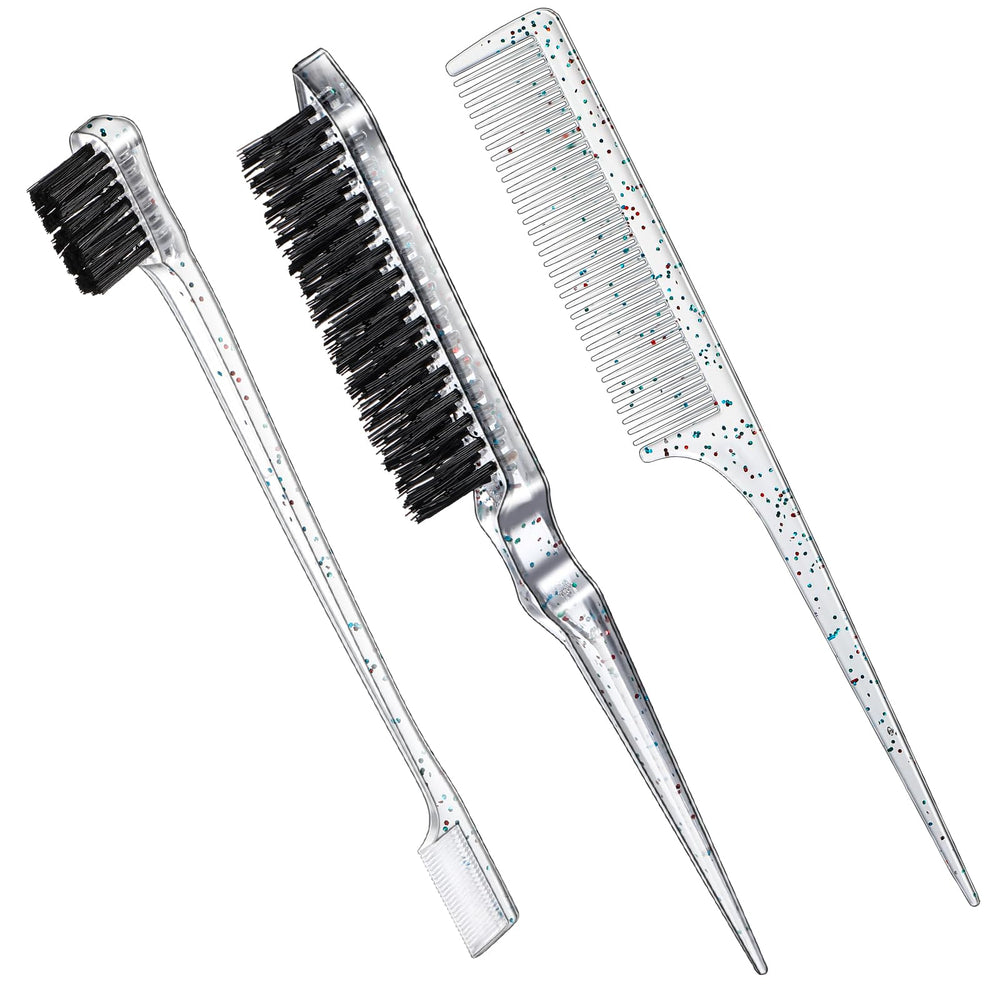 Geiserailie 3pc packaging showcases a compact travel-ready slick back kit