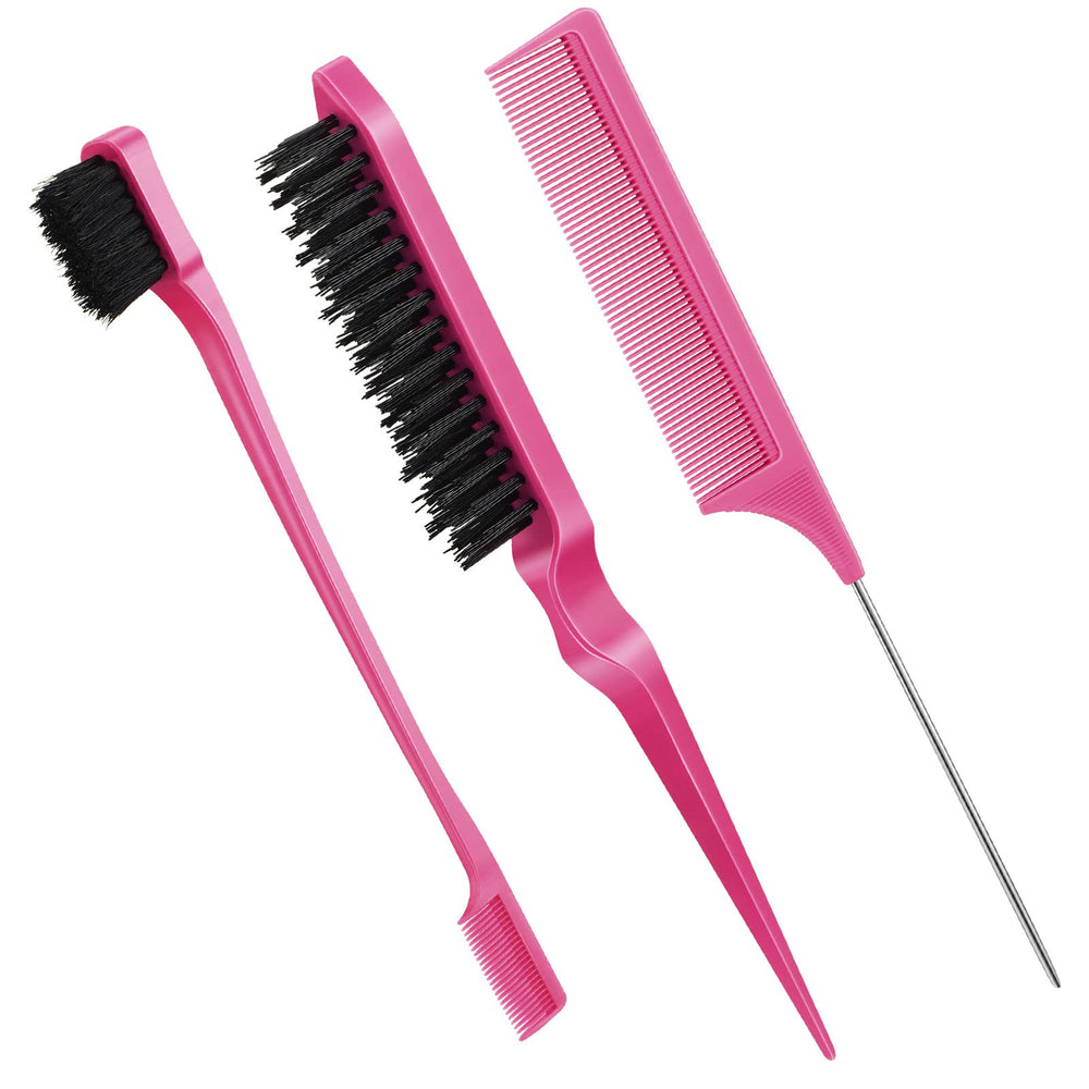 Geiserailie edge brush double-sided smooths hairlines for a polished look.
