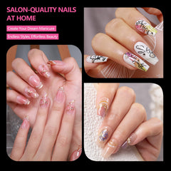 GELLAKTIK nail tips 12 sizes display numbered 0-11 for precise fit.
