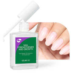 gelike ec Nail Strengthener Milky White bottle delivers natural shine