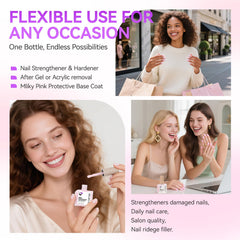Gelike EC post-gel-recovery-nails smooths ridges and strengthens nails after gel removal.