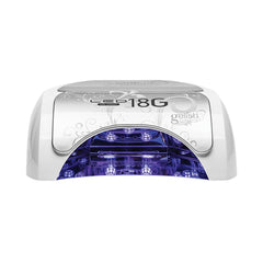 Gelish 18G Classic LED light shows portable ergonomic design for precise home or salon curing.
