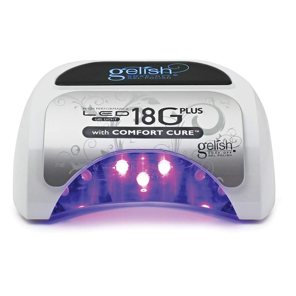 Gelish 18G Plus LED Light front view for precise gel curing and client comfort.