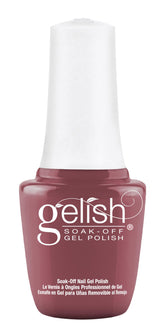 Gelish MINI bottle close-up showing compact travel-friendly 9ml size.