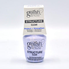 Gelish Structure Gel Clear bottle shot demonstrating durable clear nail enhancements