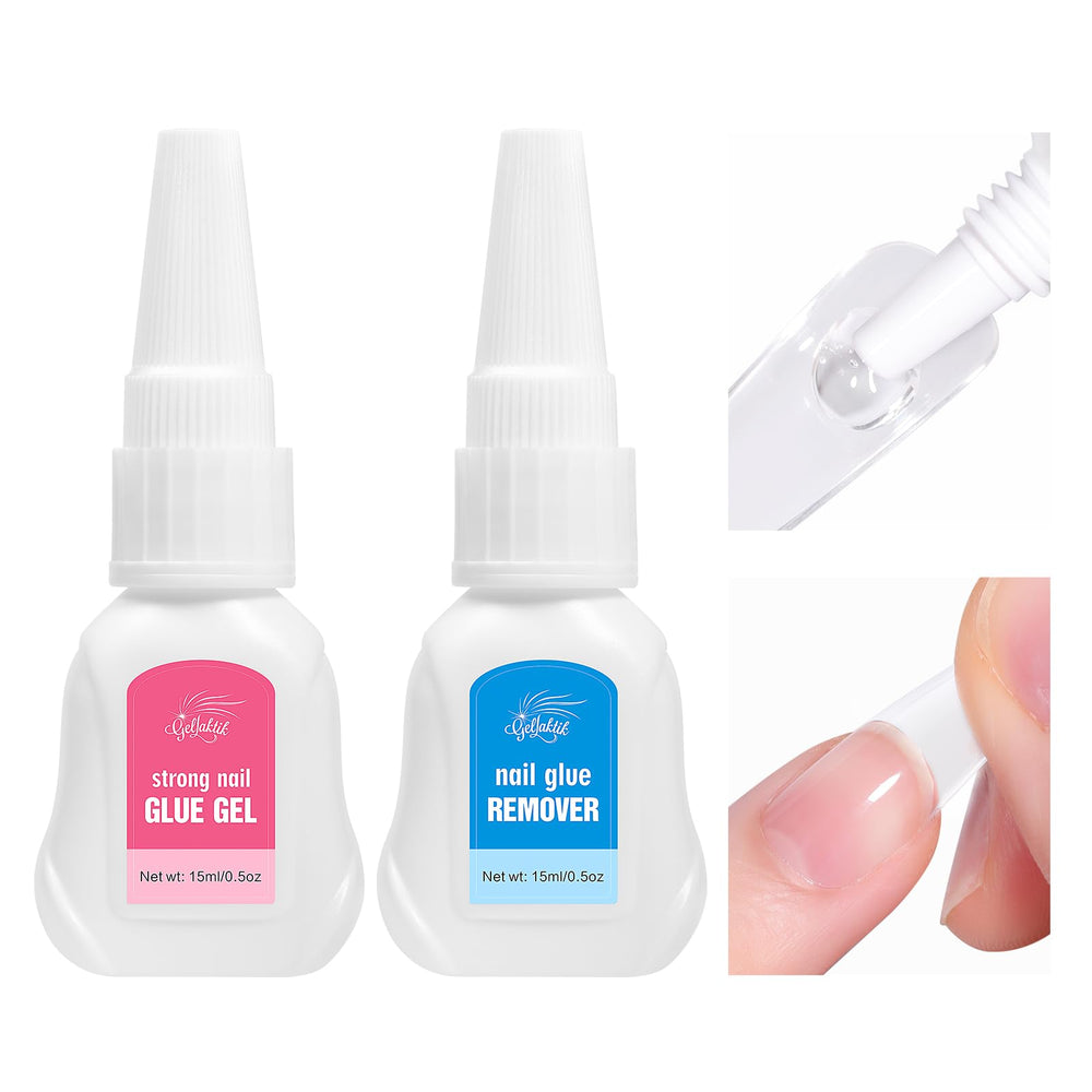GELLAKTIK glue bottle close-up with quick-dry, strong hold