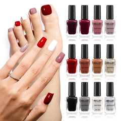 GELLEN 12 Colors nail polish set offers fall-winter shades with durable finish.