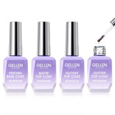 Gellen base coat 18ml bottle for long-lasting adhesion and smooth base.