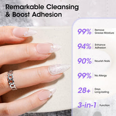 GELLEN base-coat adhesion enhancement visual suggests stronger manicure