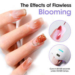 GELLEN bloom gel watercolor effect showcases layered color blends