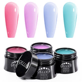 Gellen builder gel kit pastel rose bottles for quick nail extensions
